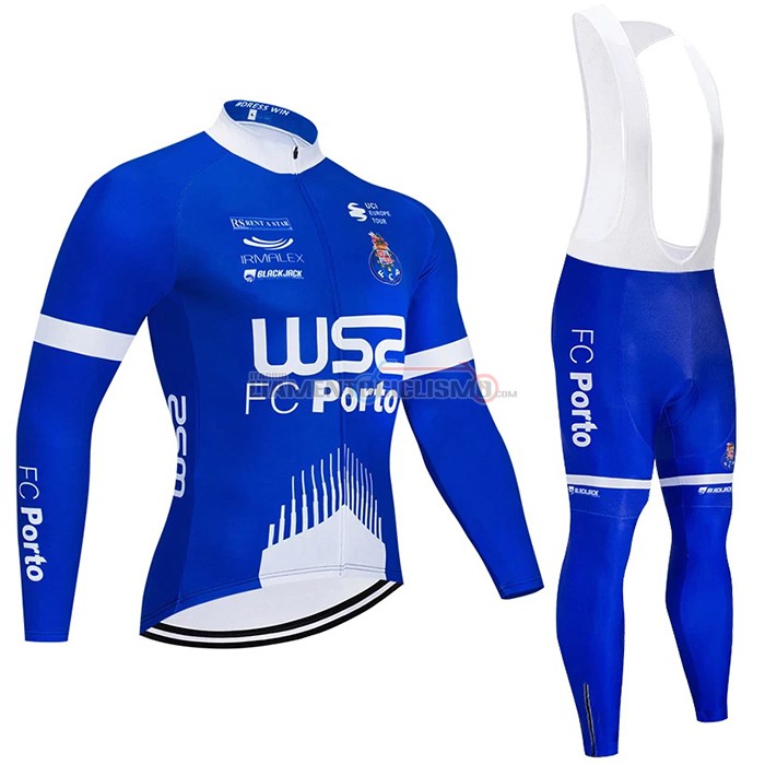 Abbigliamento Ciclismo W52-FC Porto Manica Lunga 2021 Blu